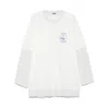 Magliano Double-layer Long-sleeved T-shirt In White