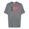 Magliano Graphic Print Short Sleeve Crew Neck T-shirt In Gray