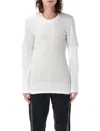 Magliano Double Tshirt Long Sleeve In White