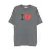 Magliano Graphic Print Short Sleeve Crew Neck T-shirt In Gray