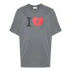 Magliano Graphic Print Short Sleeve Crew Neck T-shirt In Grey
