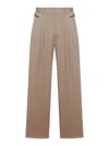 Magliano Tailored Trousers With Adjustable Waist In Brown