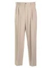 Magliano Pleat Detailed Tapered-leg Trousers