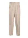 Magliano Trouser Double Pleats In Neutral