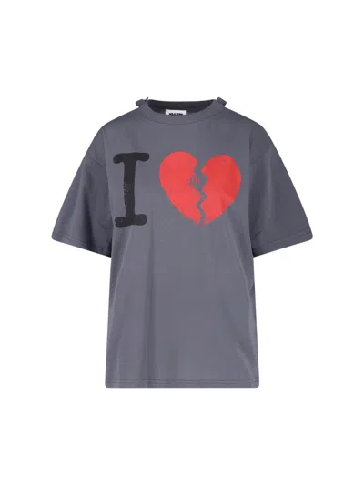 Magliano T-shirt "i Suffer" In Blue