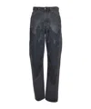 Magliano Gray Unregular Jeans In Black