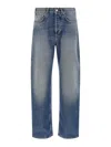 Magliano Five-pocket Denim Trousers Featuring Belt Loops In Blue