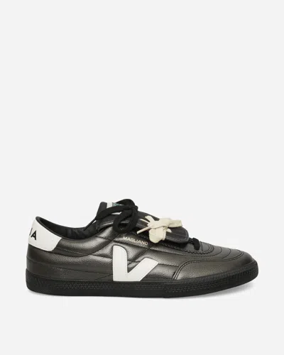 Magliano Veja Panenka Leather Sneakers Titanium In Multi
