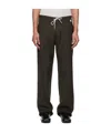 Magliano Campeggio People's Wool Jogger Pants In Black