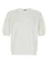 Magliano 白色钩编毛衣 In White