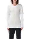 Magliano Double Tshirt Long Sleeve In White