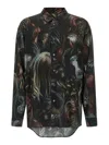 Magliano 'artistic Print Long Sleeves Shirt' In Brown