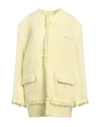 Magliano Woman Jacket Yellow Size M Virgin Wool, Polyamide