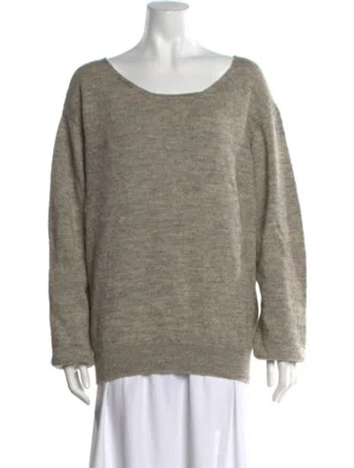 Pre-owned Magliano Wool Scoop Neck Sweater In Neutral