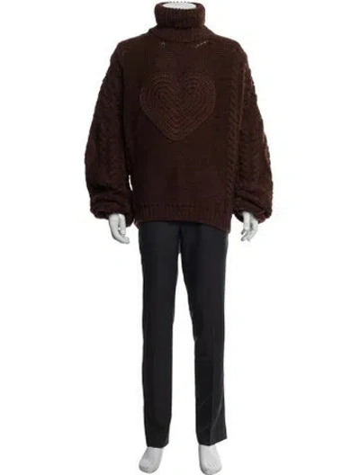 Pre-owned Magliano Wool Turtleneck Pullover In Brown