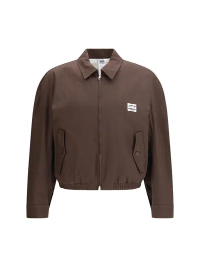 Magliano Work Cotton Gabardine Jacket In Brown