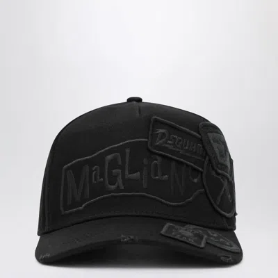 Magliano X D2 Baseball Cap With Logo Patches In Brown