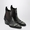 Magliano X D2 Black Cowboy Ankle Boots With Heel In Black