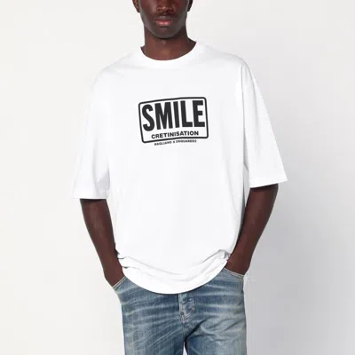 Magliano X D2 White T-shirt With Logo Print