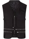 Magliano Zip-up Sleeveless Vest In Black