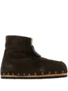 Magliano Zip-fastening Suede Ankle Boots In Brown