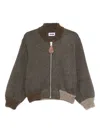 Magliano Zip Mohair Jacket In Gray