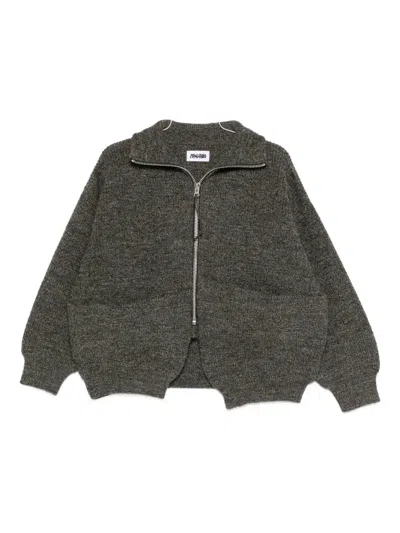Magliano Zip-up Cardigan In Gray