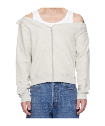 Magliano Zip-up Cotton Hoodie In White