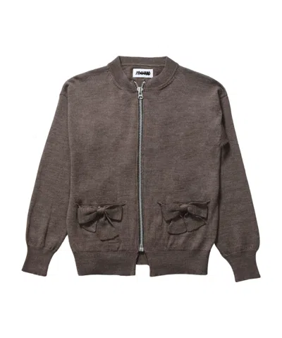 Magliano Zip-up Wool Cardigan In Brown