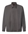 Magliano Herringbone-pattern Lightweight Jacket In Gray