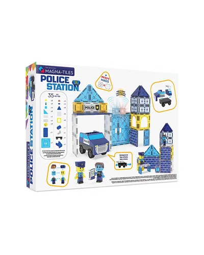Magna-tiles Police Station Magnetic Construction Set, 35 Piece - Ages 3+