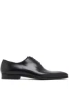 Magnanni Almond-toe Leather Oxford Shoes In Black