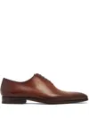 Magnanni Almond-toe Leather Oxford Shoes In Brown
