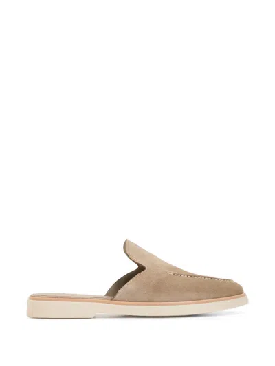Magnanni Beignet Mules In Neutral