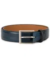 Magnanni Brushed Effect Belt In Blue