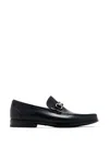 Magnanni Brushed-finish Loafers In Black