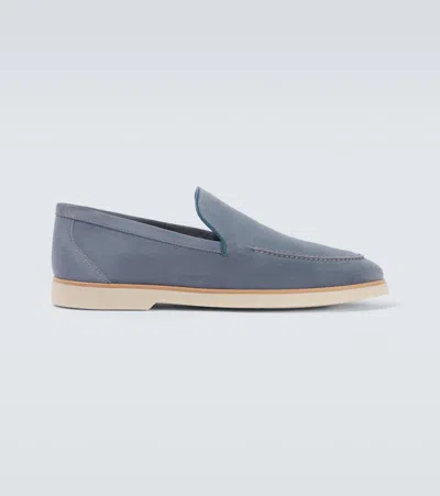 Magnanni Calpe Suede Loafers In Blue