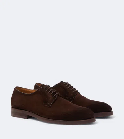 Magnanni Carbonne Suede Oxford Shoes In Brown