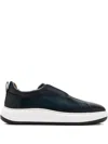 Magnanni Casaro Leather Slip-on Sneakers In Blue
