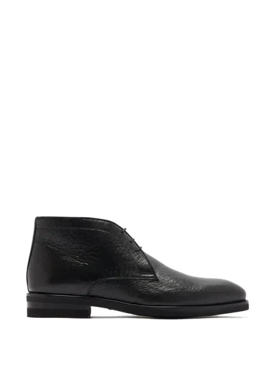 Magnanni Chukka Lace-up Boots In Black