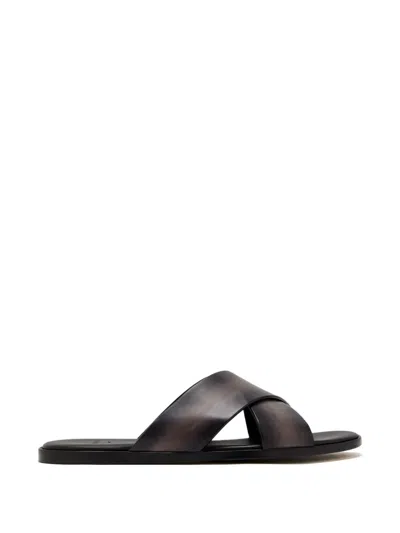 Magnanni Criss-cross Sandals In Gray