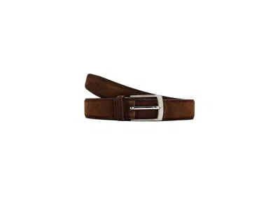 Magnanni Davi Men's Belts Cognac Suede: 44 In Brown