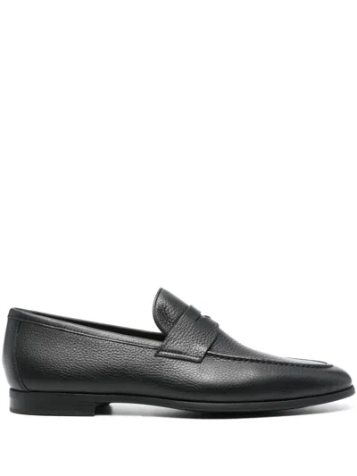 Magnanni Leather Diezma Ii Loafers In Black