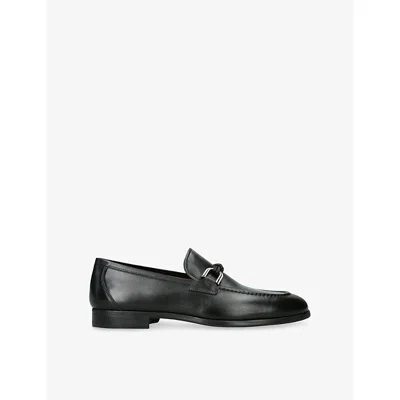 Magnanni Mens Black Horsebit Leather Loafers Eur 43 / 9 Uk