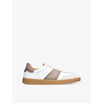 Magnanni Ens  Kaido Branded Leather And Suede Low-top Trainers In White/oth