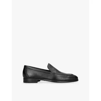 Magnanni Mens Black Maurice Slim Leather Loafers Eur 43 / 9 Uk