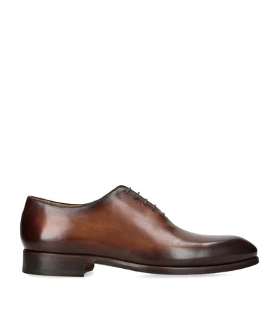 Magnanni Flex Wholecut Oxford Shoes In Brown
