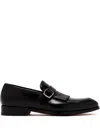 Magnanni Fringed Monk Shoes In Black