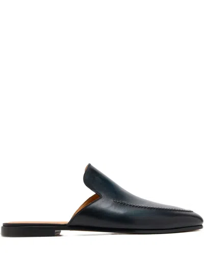 Magnanni Leather Mules In Blue