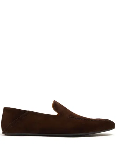 Magnanni Heston Suede Loafers In 褐色